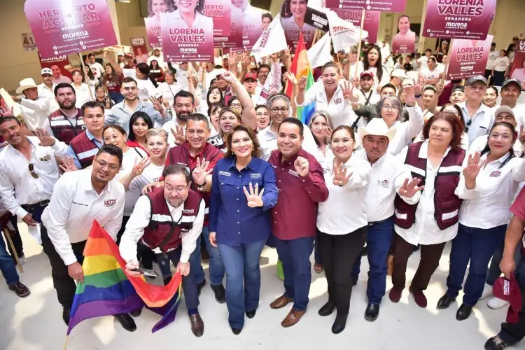Afirma Lorenia Valles que con Morena se da prioridad a la gente y no al gobierno