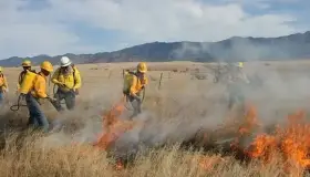 Trabajan en control de incendio en carretera Hermosillo-Guaymas