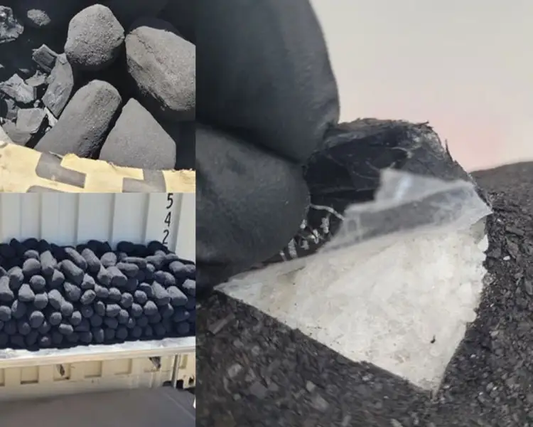 Encuentran metanfetaminas en trozos de carbón; iban a EU