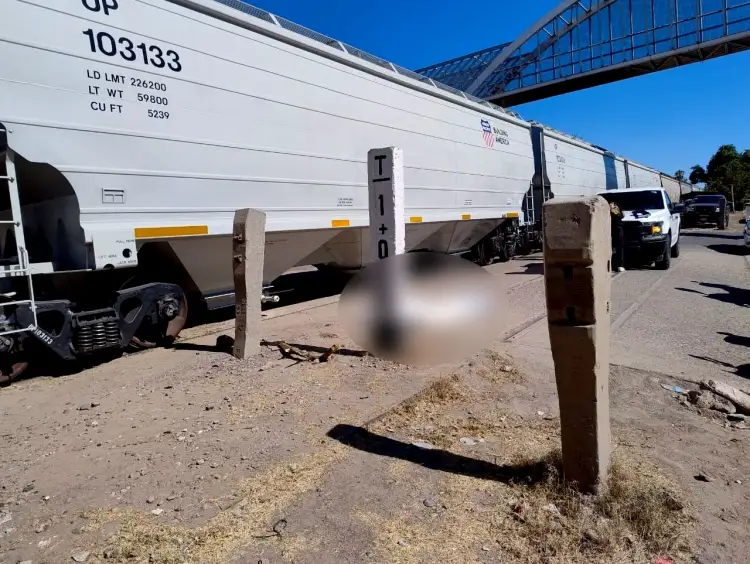 Pierde la vida persona por golpe con vagón del tren