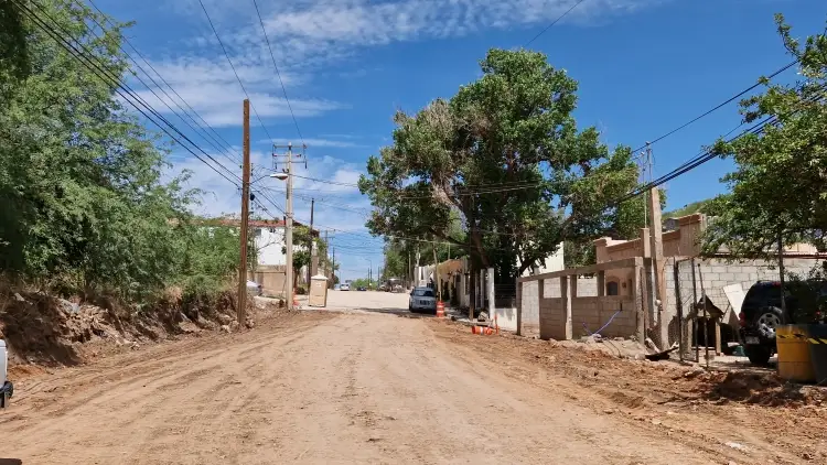 Avanza con éxito la pavimentación en concreto hidráulico de la calle Sierra Madre Occidental en Nogales, Sonora