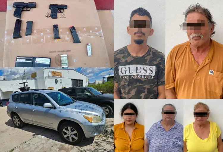 Detienen a familia de EU que intentaba ingresar armas a México