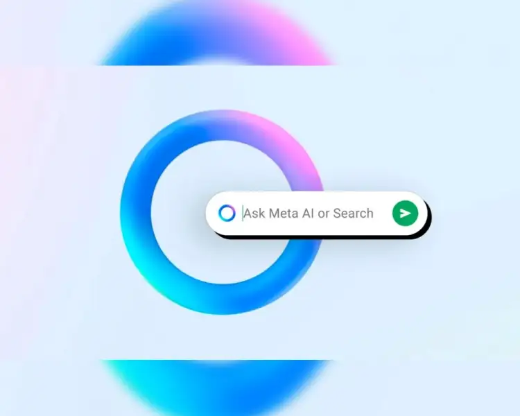 Llega a México Meta IA; se identifica con un círculo azul