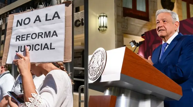 Afirma AMLO que no habrá represalias para Poder Judicial en paro Nuevo día