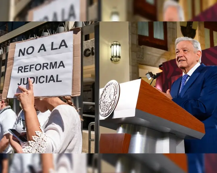 Afirma AMLO que no habrá represalias para Poder Judicial en paro