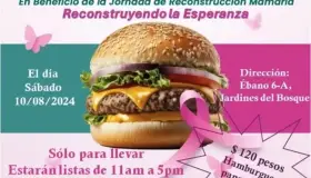 Harán hamburguesada para programa de reconstrucción mamaria