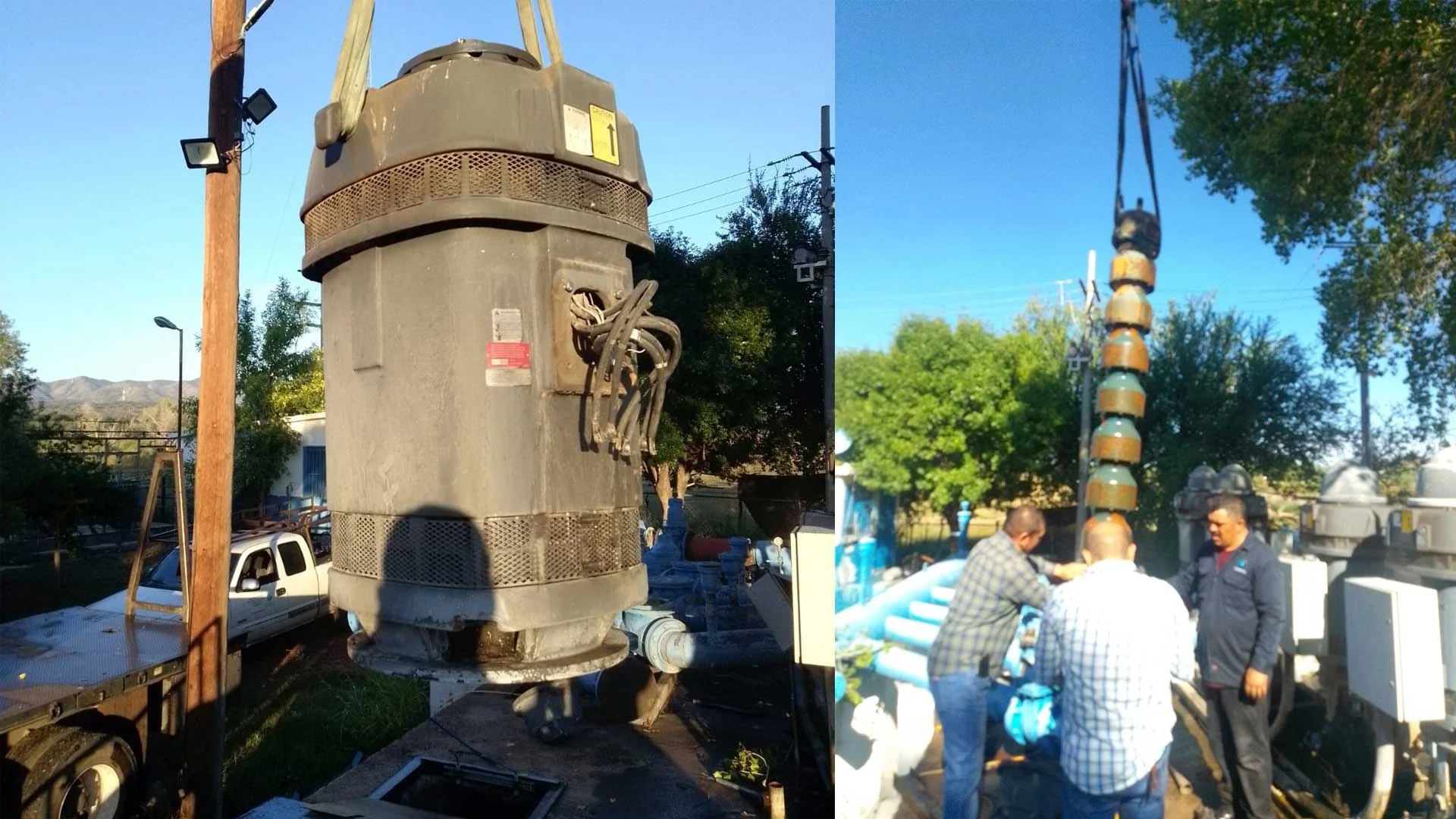 Descarga eléctrica daña motor en rebombeo Nomenay y afecta suministro de agua en Nogales