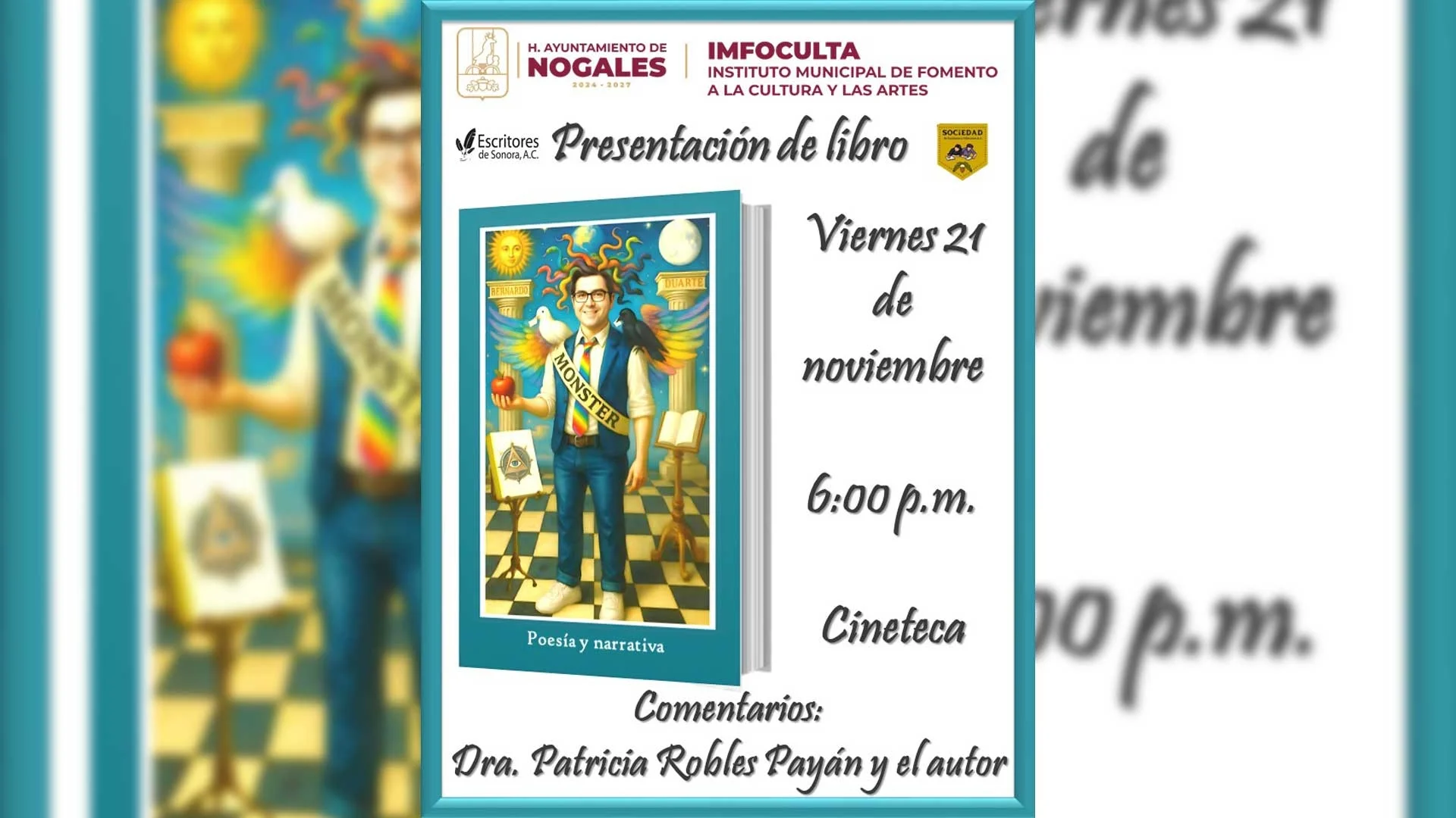 Invitan a presentación del libro “Poesía y narrativa”