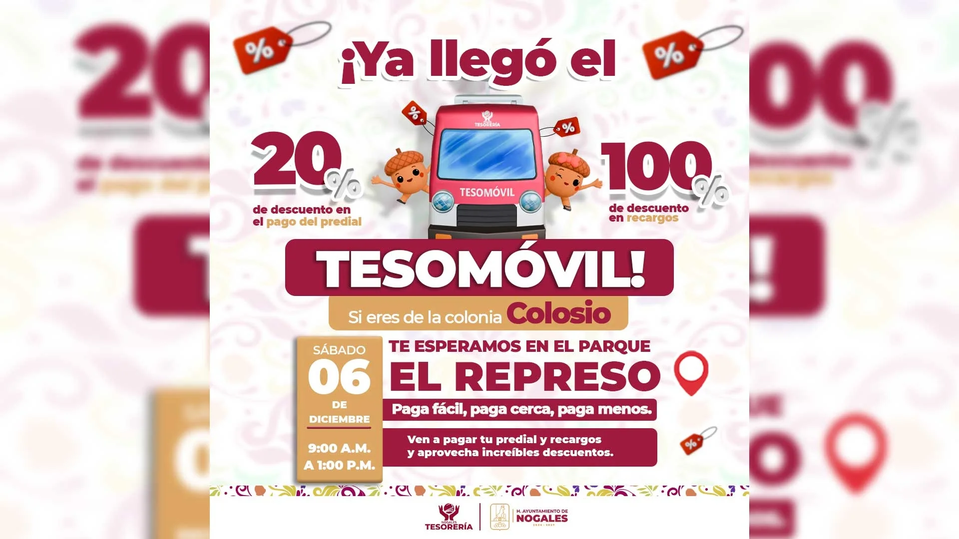 Tesomóvil regresará al Parque El Represo con descuentos de hasta el 100% en recargos