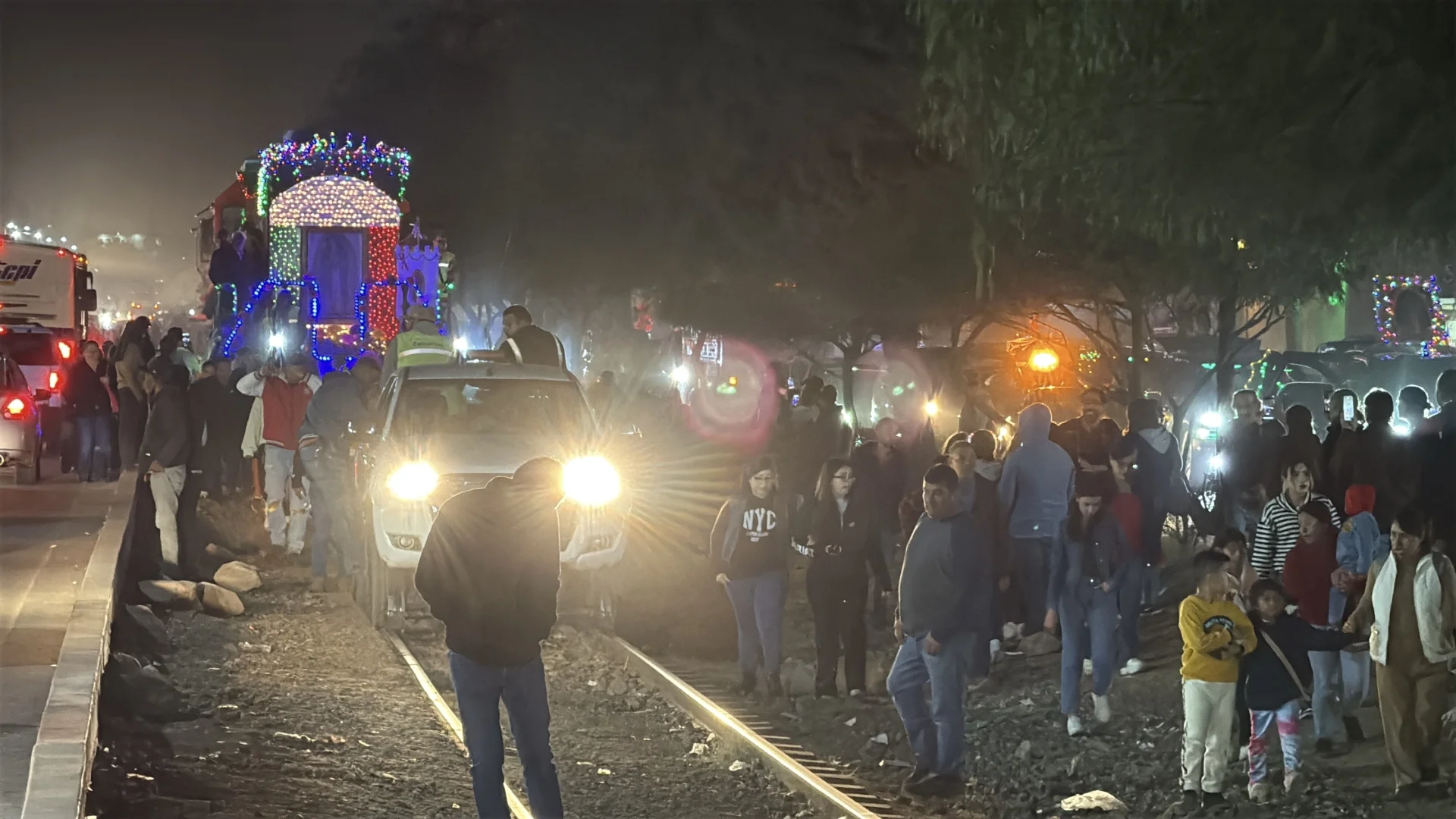 El tren de la fe: Nogales honra a la Virgen de Guadalupe sobre rieles