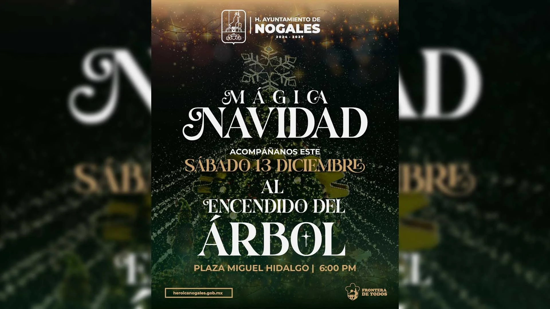 Reiteran la invitación para el encendido del árbol navideño