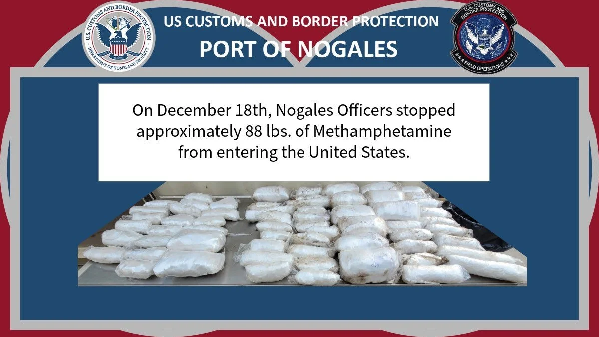 Golpe al narcotráfico: aseguran fentanilo y metanfetamina en Nogales, Arizona