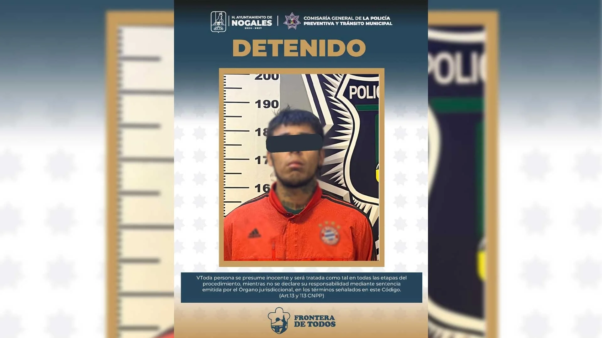 Arrestan a hombre por acoso contra joven en calles de Nogales