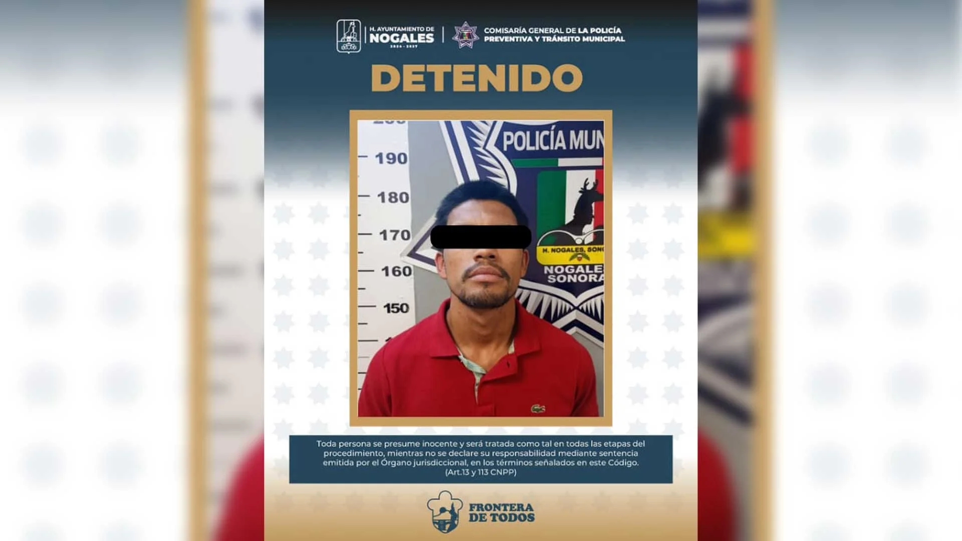 Joven es detenido tras ataque a sus padres y resistencia a la autoridad