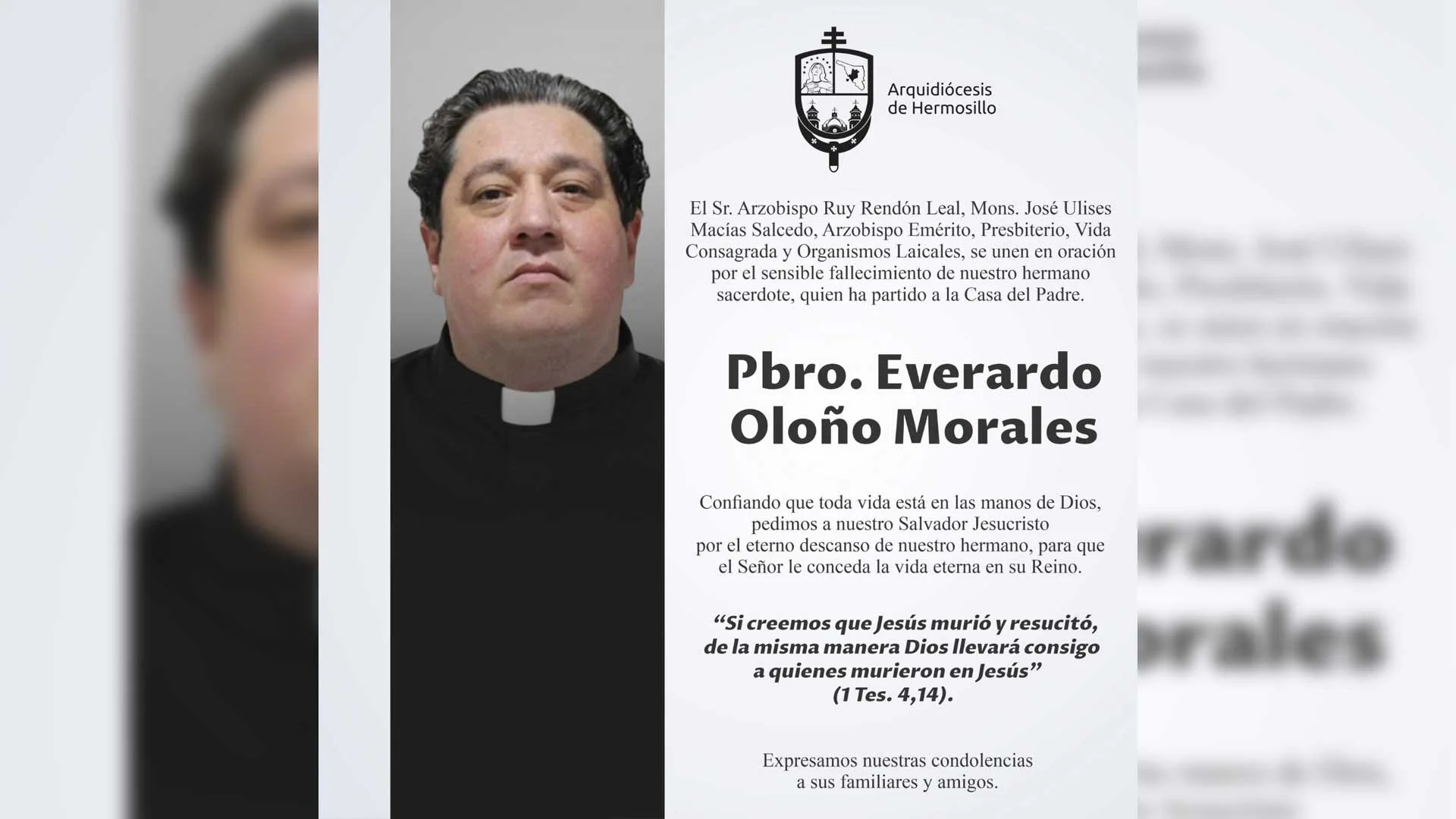 Luto en la Iglesia: Fallece el Padre Everardo Oloño Morales