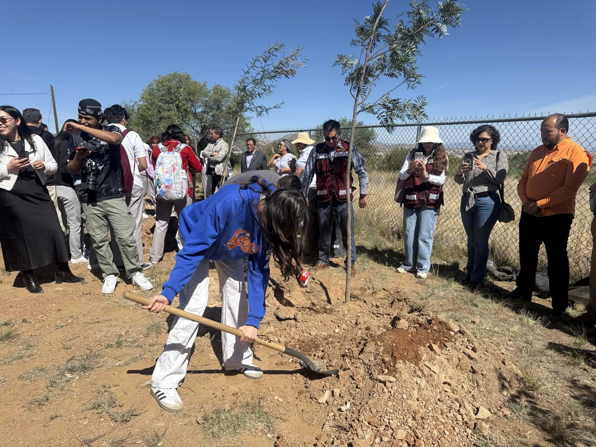 Estudiantes de Nogales se suman a reforestación con infraestructura verde