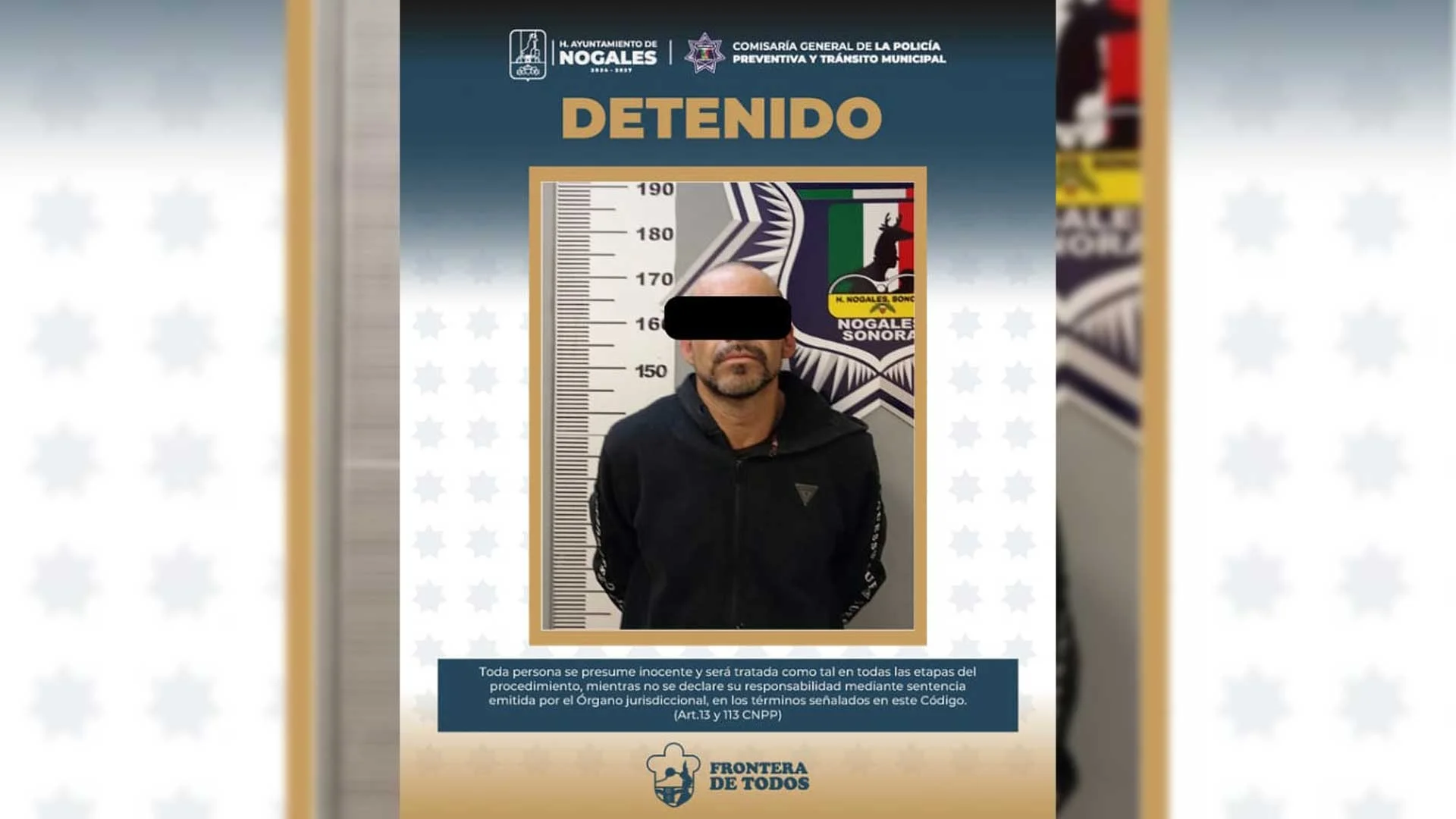 Arrestan a automovilista por posesión de narcóticos durante operativo vial