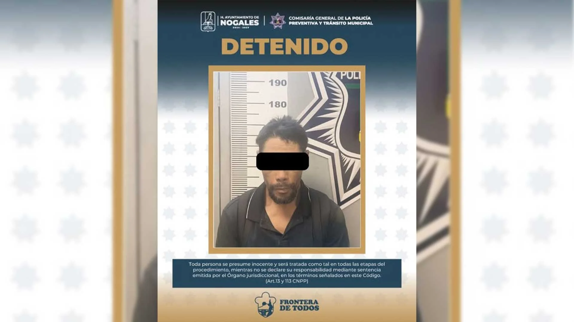 Capturan a hombre acusado de intentar incendiar vivienda en Nogales