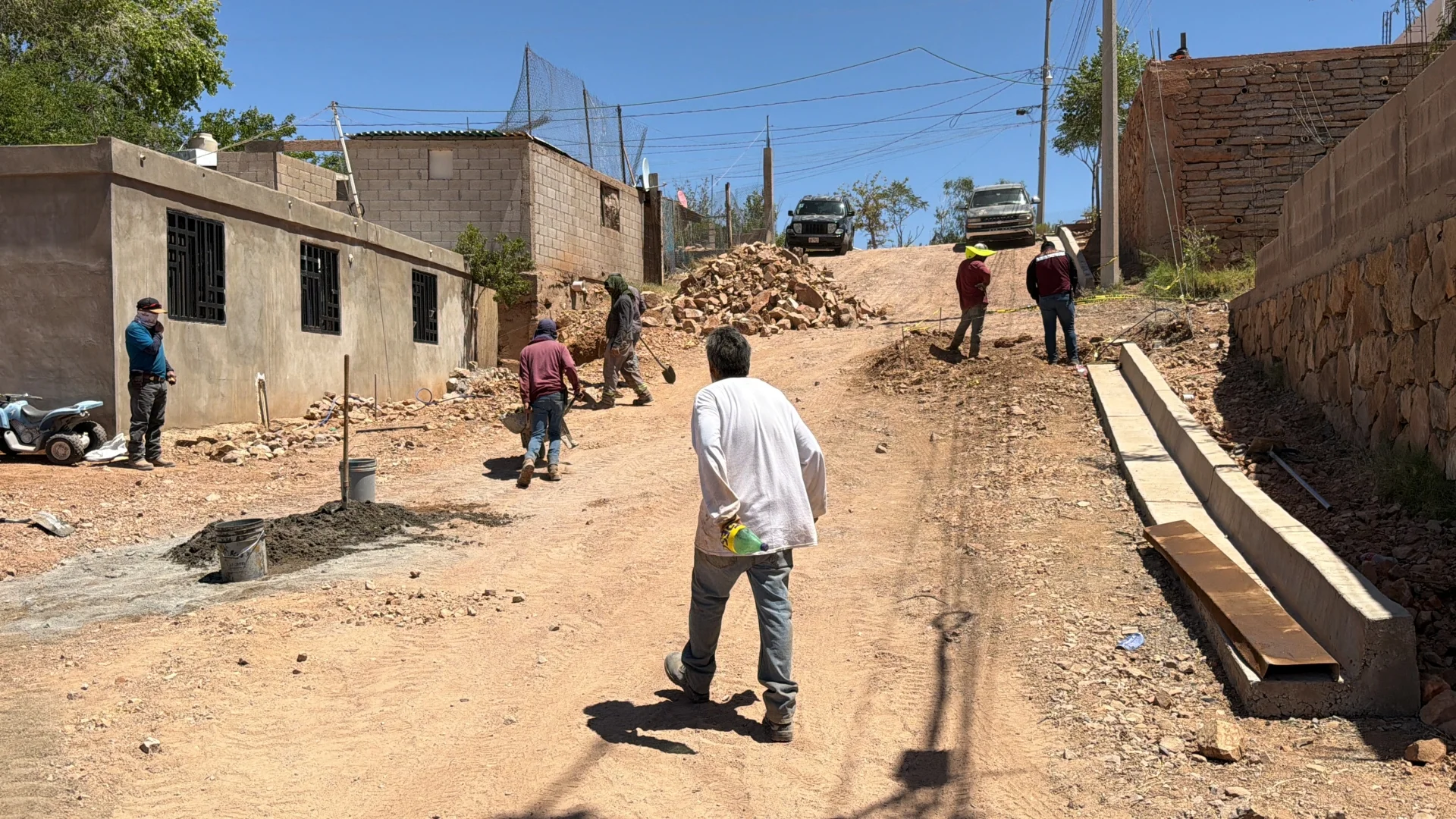 Inician obra vial para mejorar conexión entre Rosarito y Pueblo Nuevo en Nogales