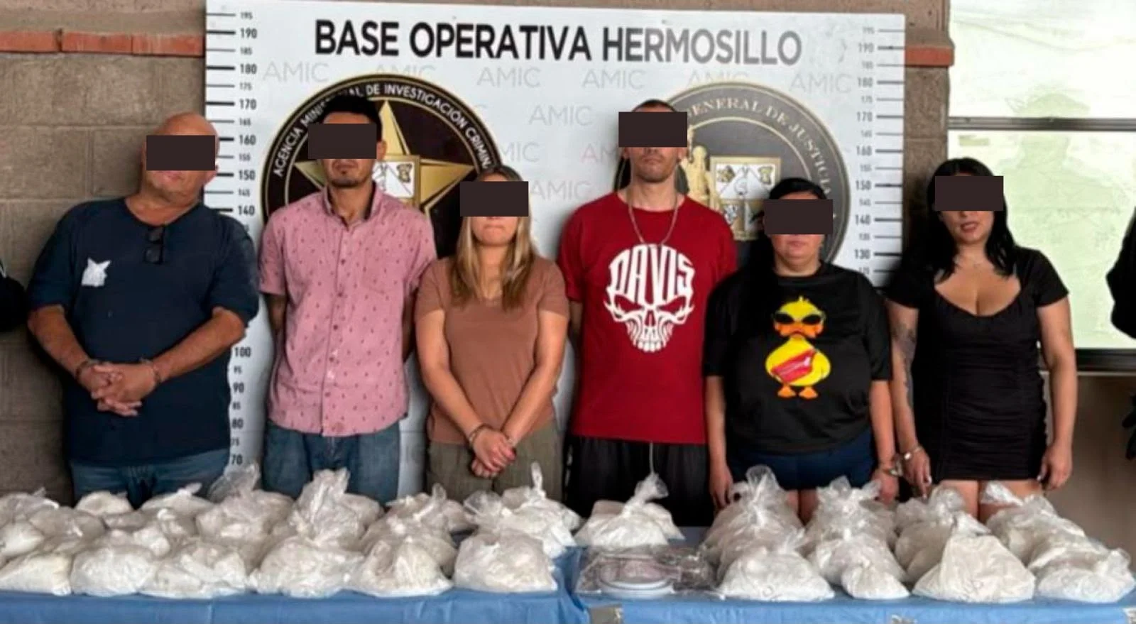 Operativos coordinados en Hermosillo dejan seis detenidos y fuerte aseguramiento de droga