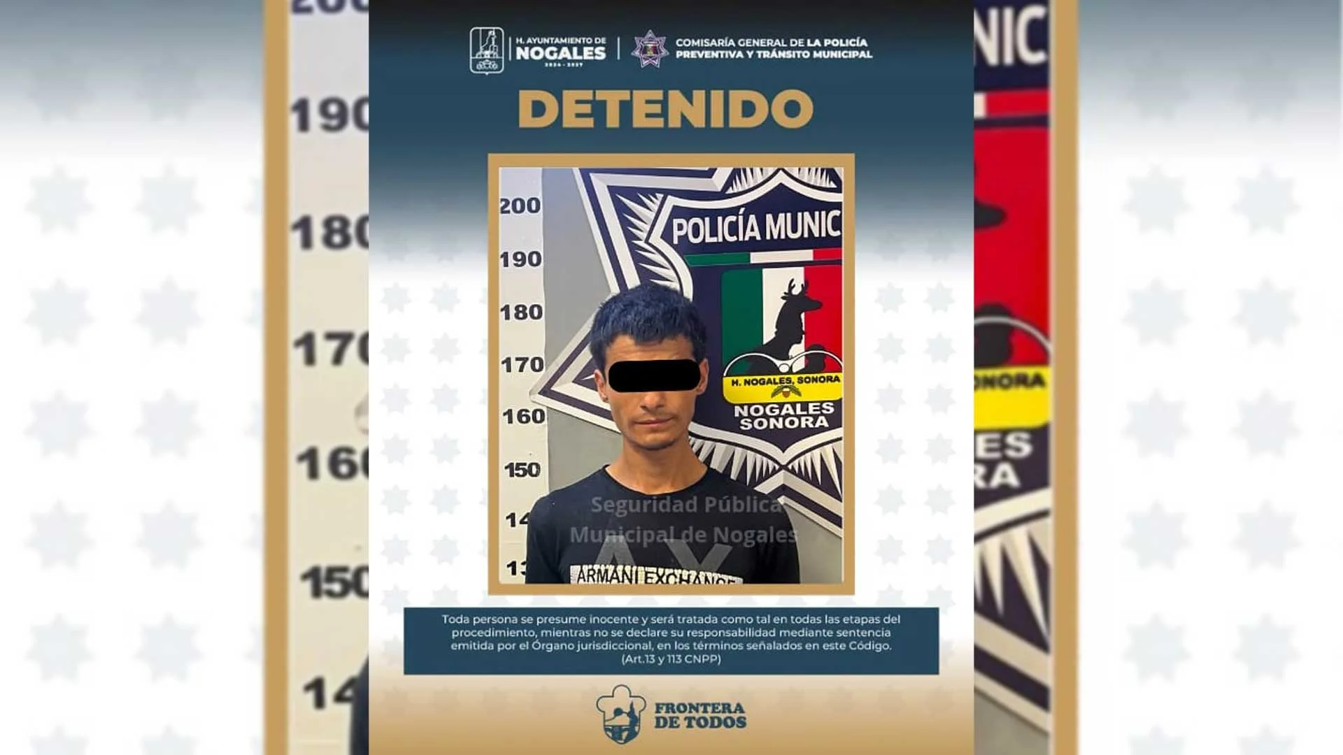 Arrestan a hombre por incumplir orden de restricción y agredir a su madre en Nogales