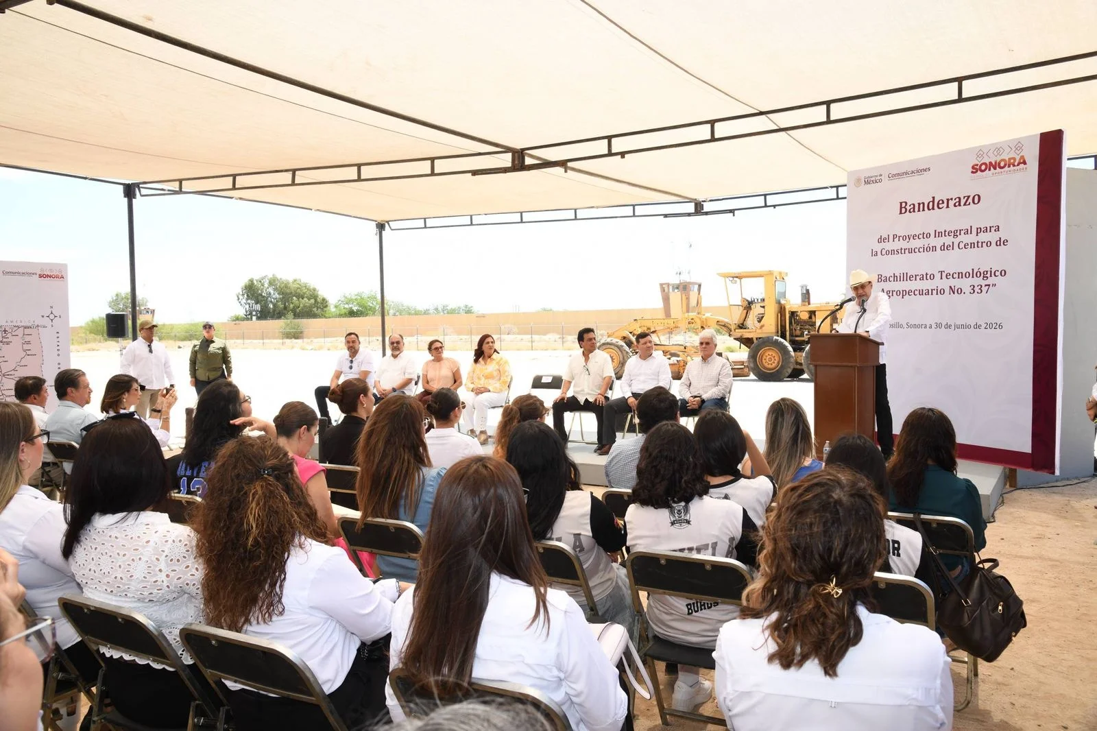 Alfonso Durazo impulsa nuevo CBTA 337 con inversión de 50 millones de pesos en Hermosillo