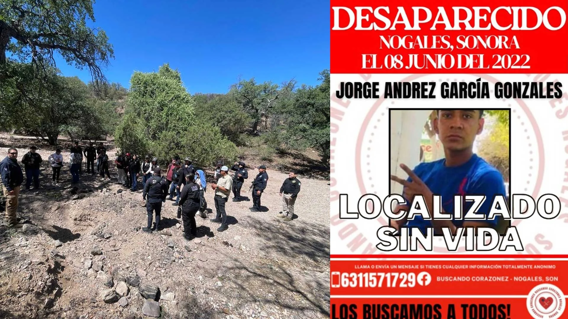 Confirman identidad de víctima localizada en fosa clandestina del sector Mariposa