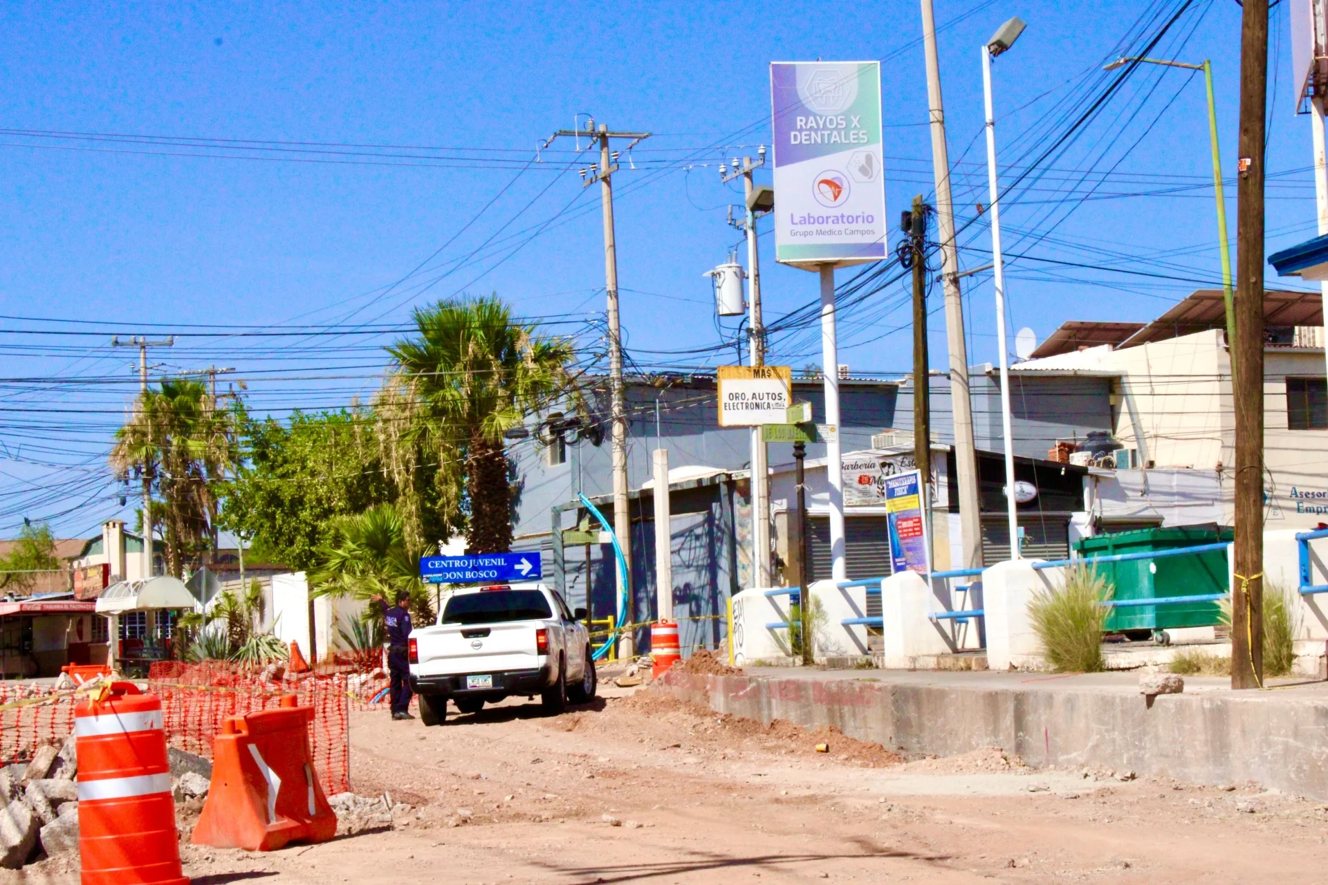 Habilitan carril provisional junto a obra de modernización en Nogales