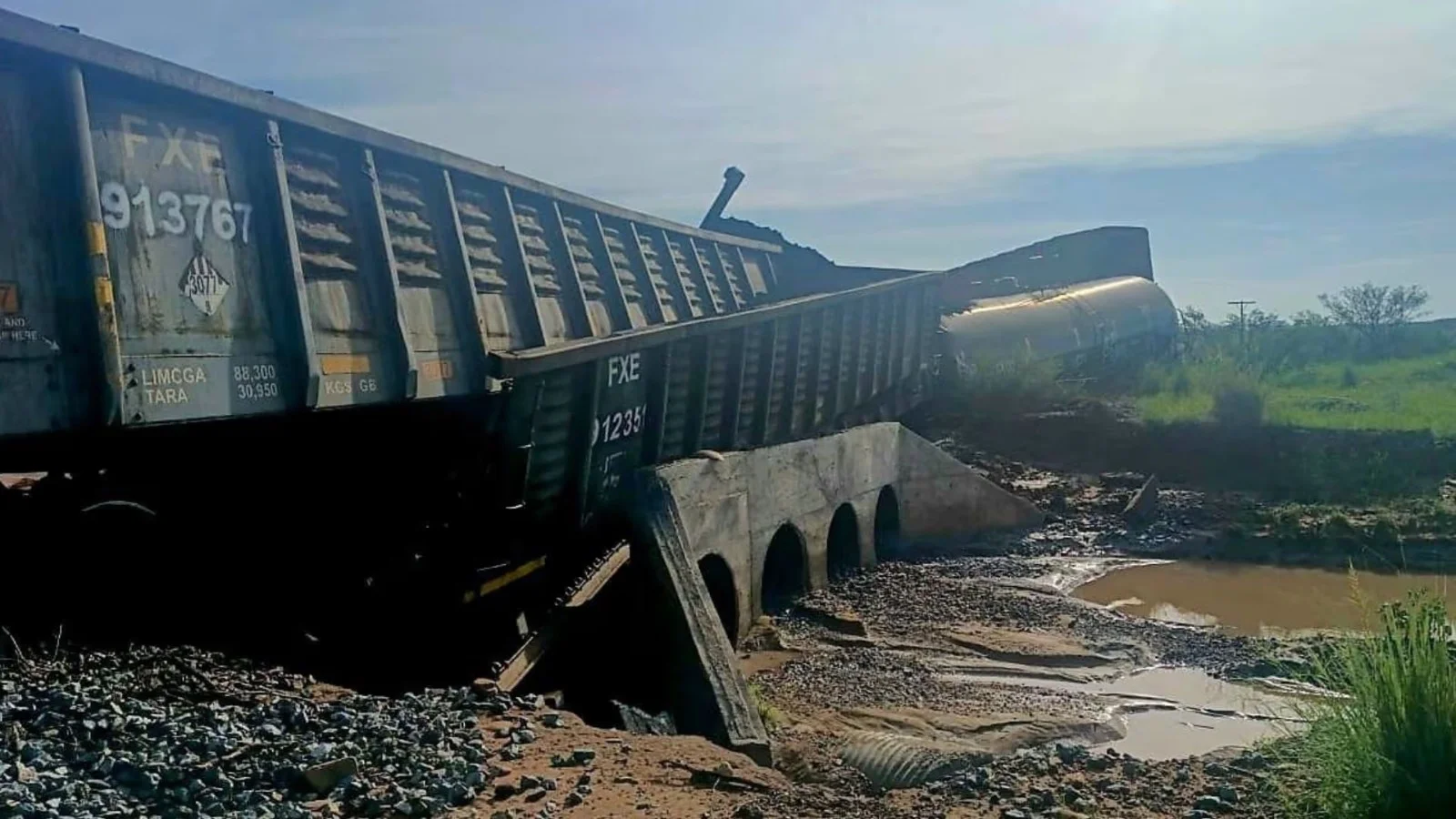 Profepa inspecciona zona del accidente ferroviario ocurrido en Naco