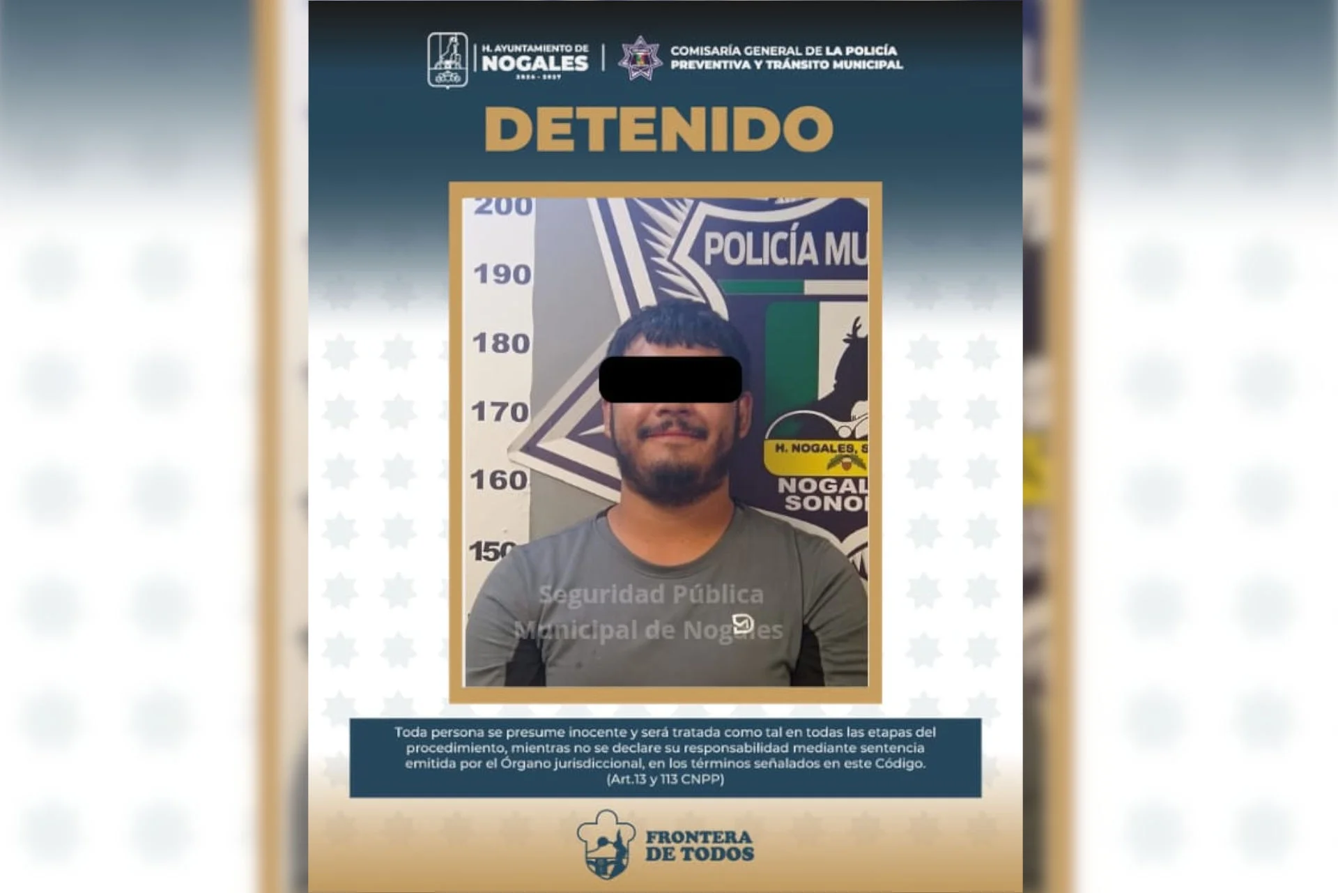 Termina detenido por golpear a automovilista tras percance vial en Nogales