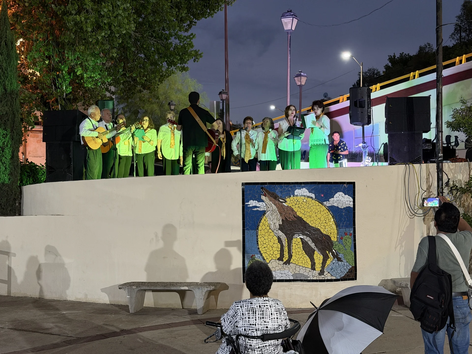 Con música y baile, adultos mayores desafían la lluvia y celebran a lo grande
