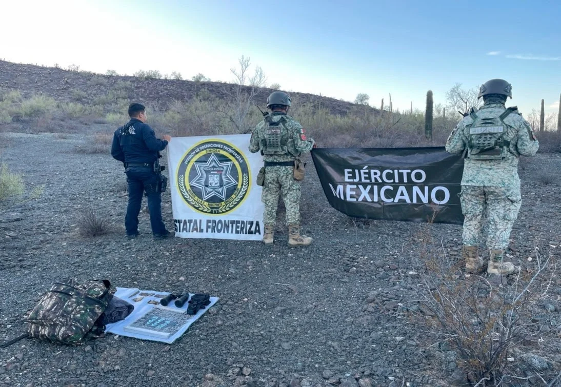 PESP y Defensa aseguran cartuchos y equipo durante operativo en ejido Morelia
