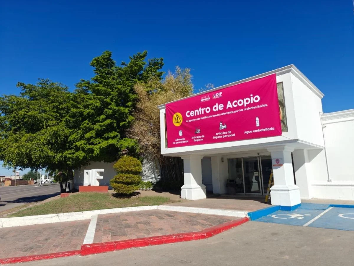 DIF Sonora mantiene apoyo a familias afectadas por lluvias y habilita centro de acopio