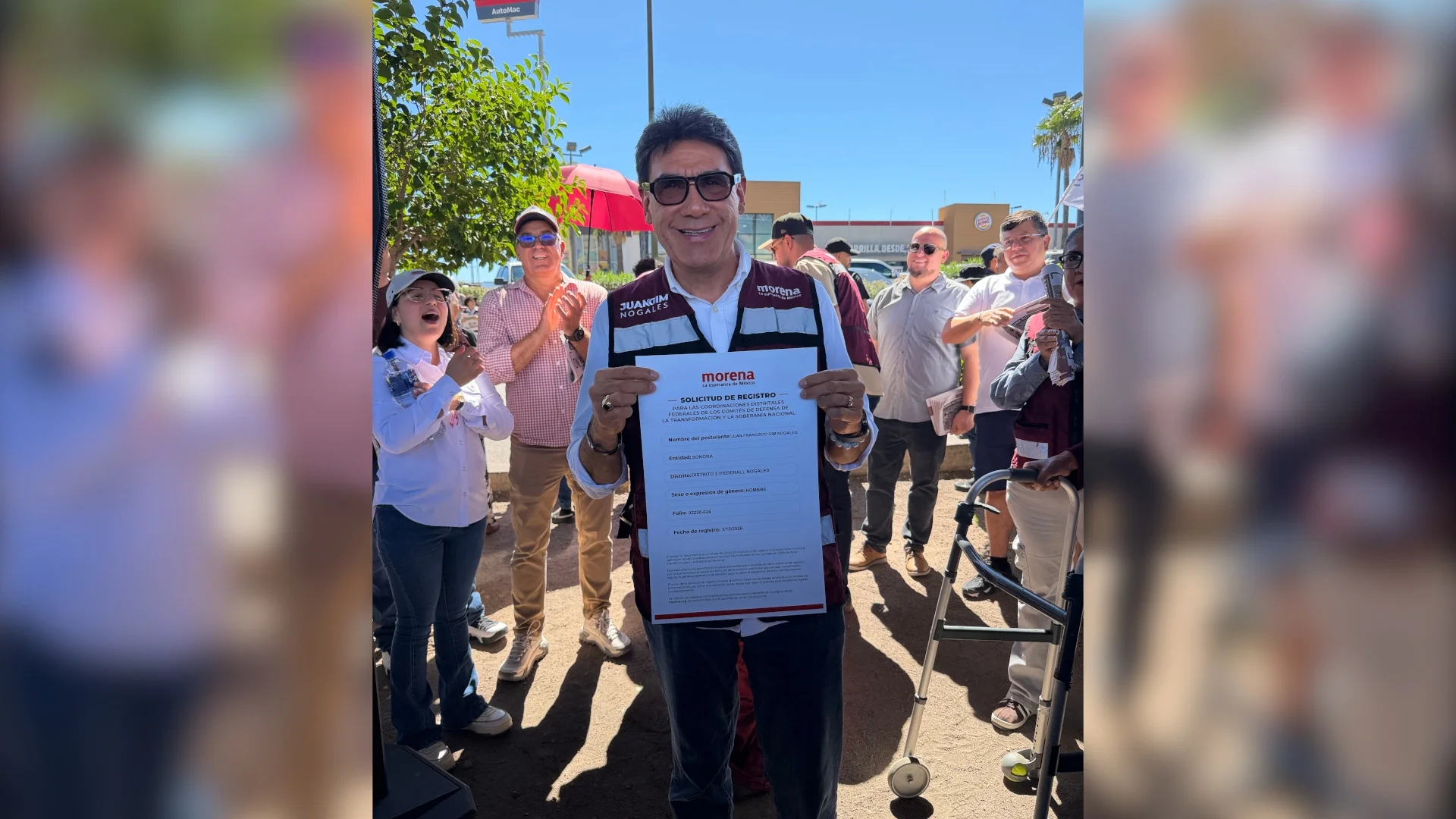 Juan Gim oficializa registro para buscar coordinación de la transformación en el Distrito 2