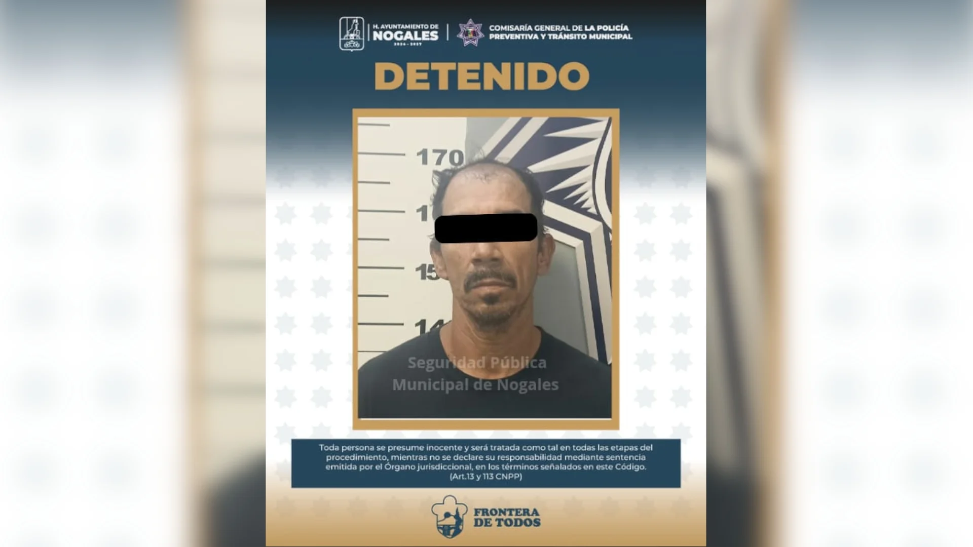 Detienen en Nogales a conductor de vehículo con reporte de robo detectado por cerco carretero