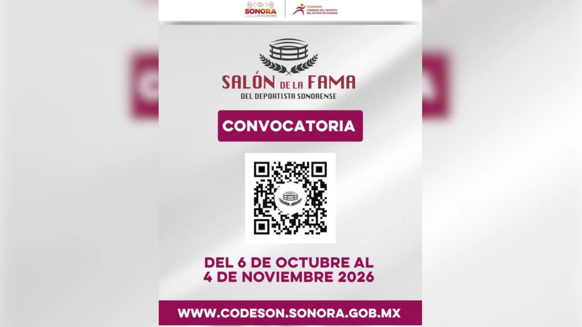 Recibirá Codeson propuestas para el Salón de la Fama del Deportista Sonorense