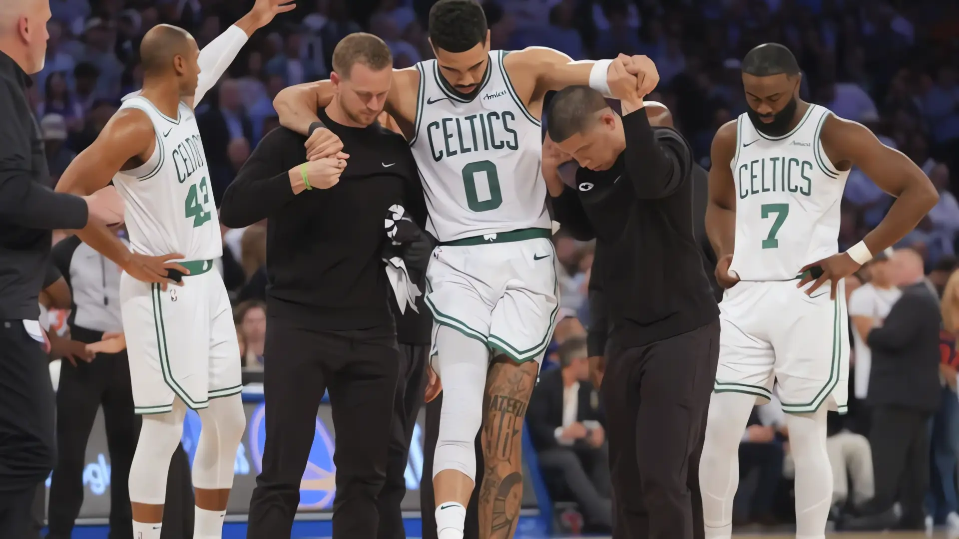 Celtics al borde del abismo tras la lesión de Tatum
