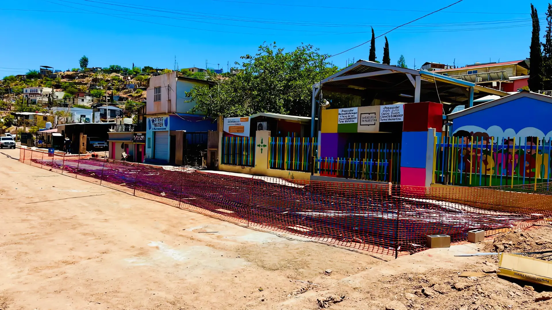 Comienzan obras de pavimentación en calle Los Apaches, Nogales
