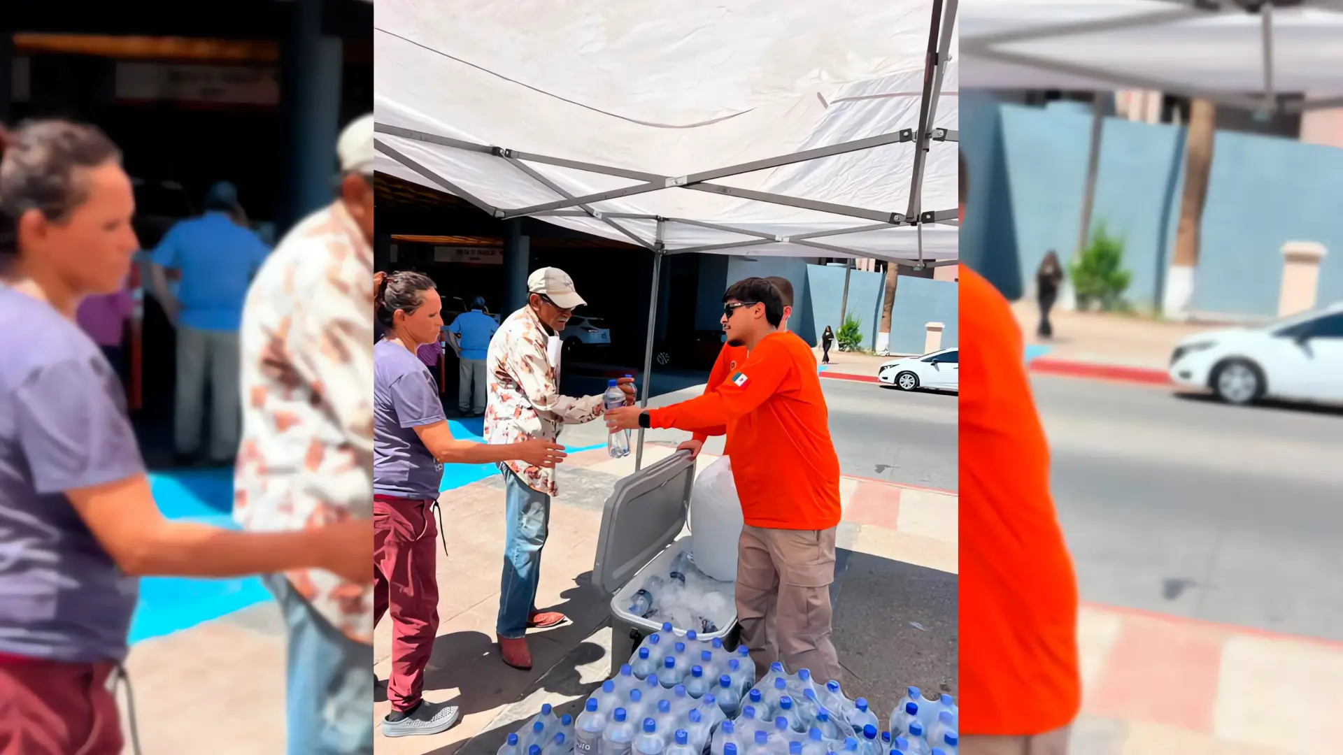 Donan 800 litros de agua y suero
