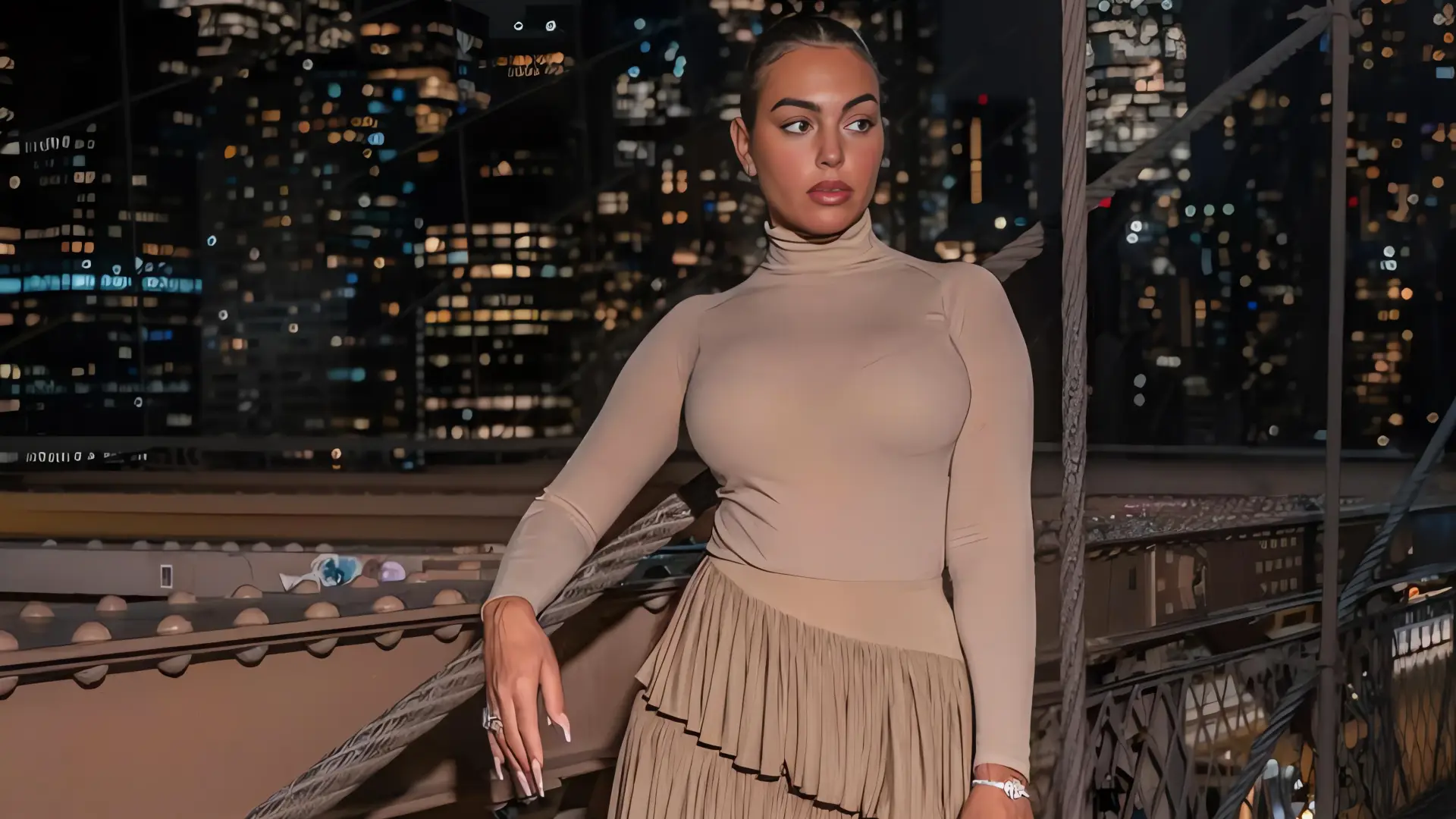 Georgina deslumbra en Nueva York: glamour, amigas y un anillo de $6 millones