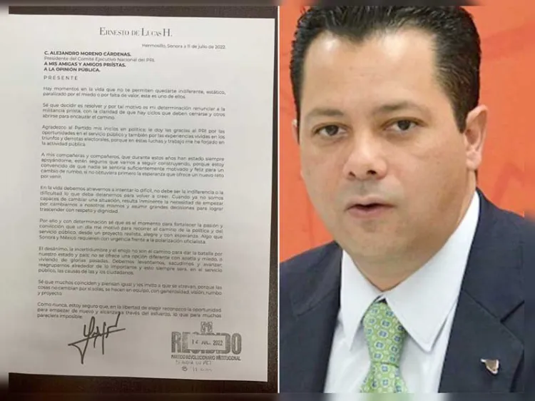 Renuncia “Pato” de Lucas al PRI