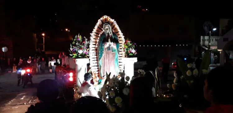 Festejan a la Virgen de Guadalupe
