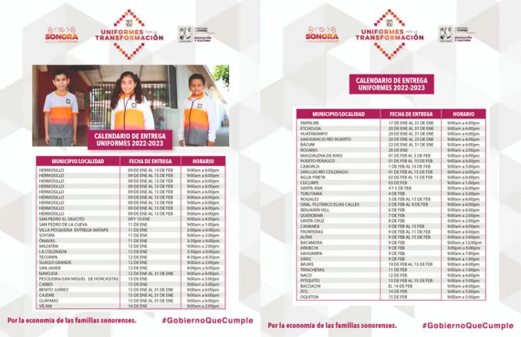 Uniformes escolares deportivos serán entregados a partir de este lunes: SEC