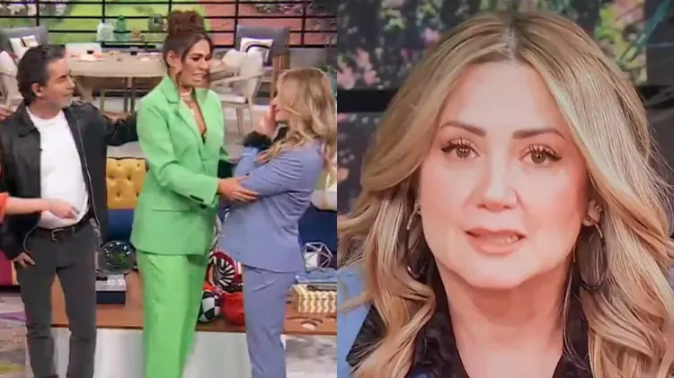 Llora Andrea Legarreta en pleno programa tras separación con Erik Rubín