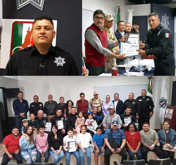 Reconocen al Policía del Mes de Marzo