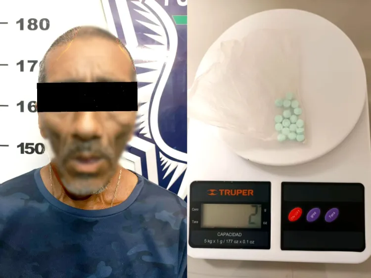 Atrapan a persona con píldoras de fentanilo