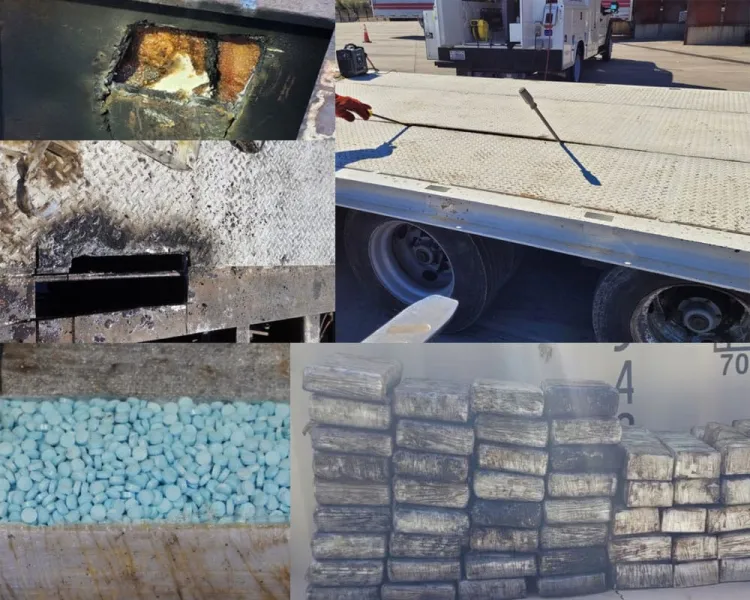Detectan en garita cargamento de fentanilo y cocaína