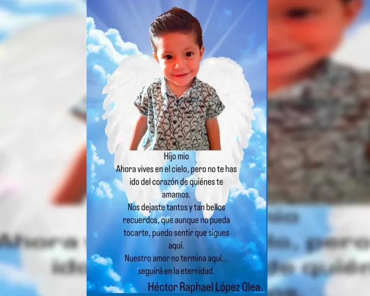Agradece familia del pequeño Héctor Raphael por el apoyo y solidaridad