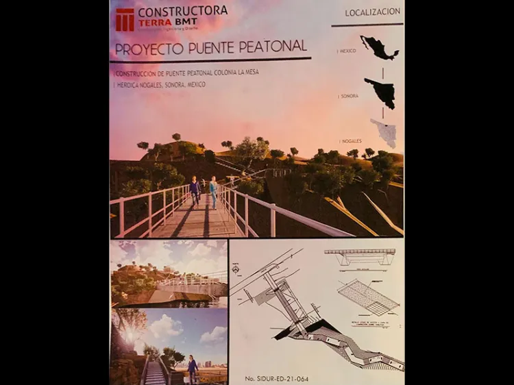 Inicia obra de construcción de puente peatonal en La Mesa