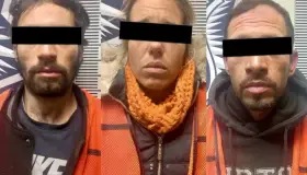 Son sorprendidos desmantelando un vehículo robado